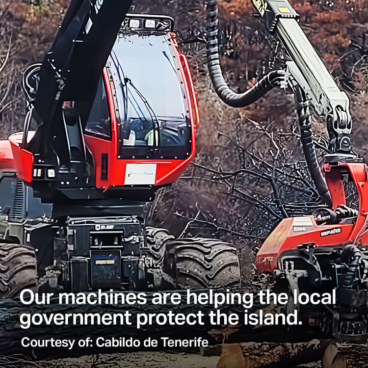 Our machines are helping the local government protect the island. Courtesy of: Cabildo de Tenerife